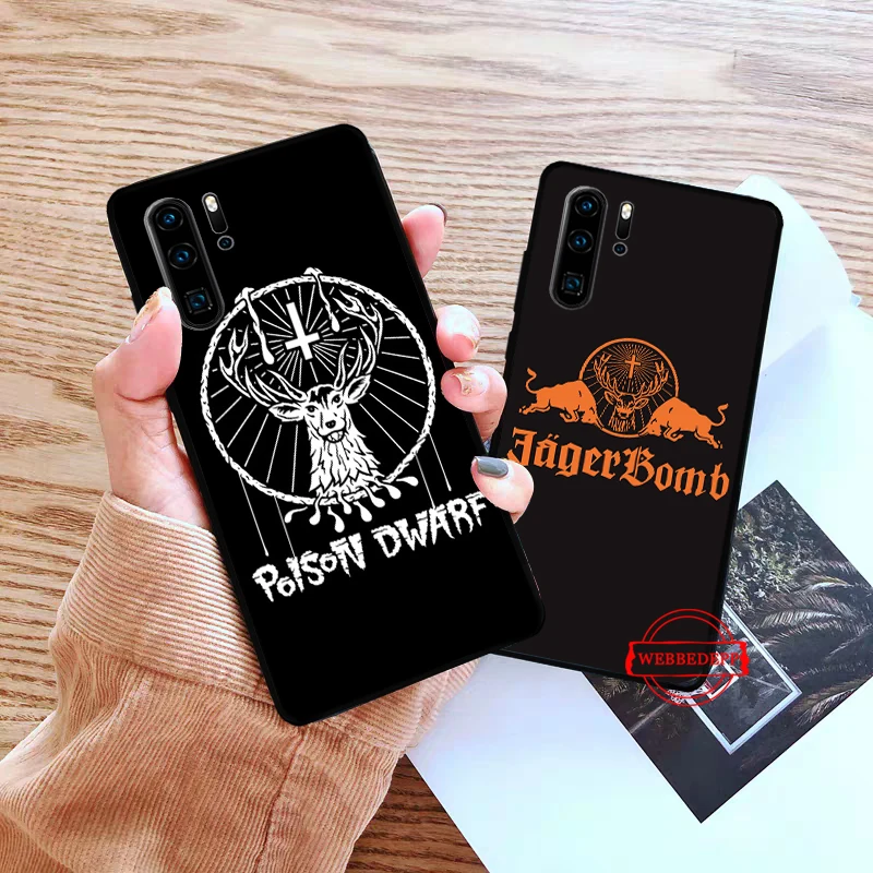Силиконовый чехол Jagermeister с логотипом для Huawei P8 Lite 2015 2017 P9 2016 Mimi P10 P20 Pro P Smart 2019