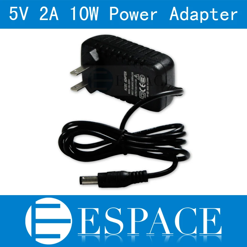 

1PC New 5V 2A 10W Power Supply AC 100-240V To DC Adapter Plug For 3528 5050 Strip LED with EU/US plug free shipping