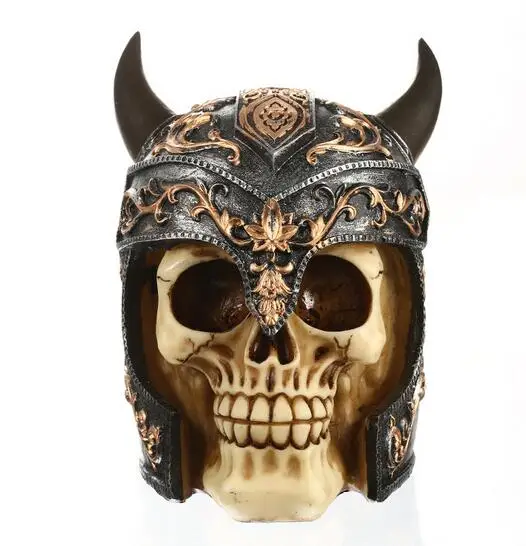 

Resin skull head handicraft personality setting foreign trade supply office setting a skull head deposit box