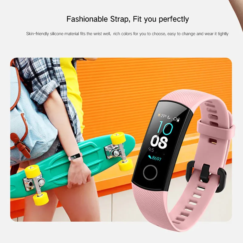 Смарт браслет HUAWEI HONOR Band 4 в реальном времени точный мониторинг сердечного ритма 50