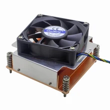 2U сервер процессор кулер медный радиатор 7020 вентилятор охлаждения для Intel Xeon LGA 1366 1356 промышленный компьютер активного охлаждения