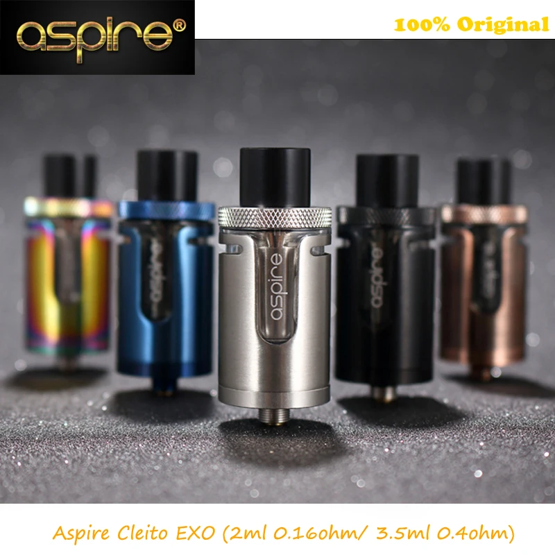 

Original ECig Aspire Cleito EXO Tank Standard Version 3.5ml / TPD version 2ml with 0.16ohm/0.4ohm Coil head Cleito EXO vape