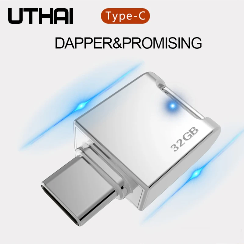 UTHAI C12 тип c OTG USB3.0 флеш накопитель USB C смартфон память Мини Usb Флешка 32 Гб 64 г|USB