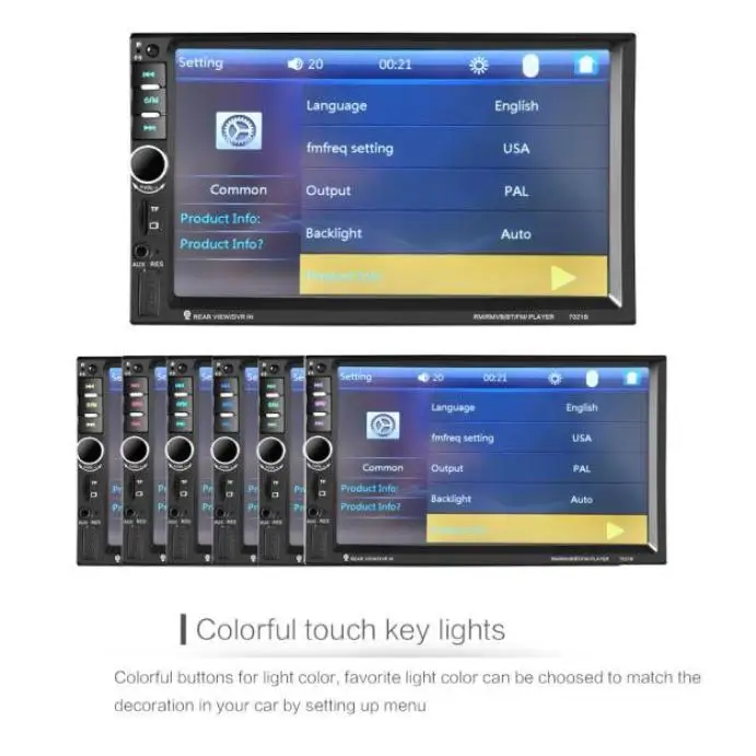 Flash Deal Bluetooth Car Stereo Audio In-Dash Aux Input Receiver SD/USB MP5 Player 11