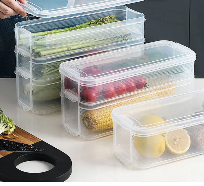 Kitchen Multilayer Receiving Box Refrigerator Egg Preservation Box Food and Groceries Fruit Storage Box