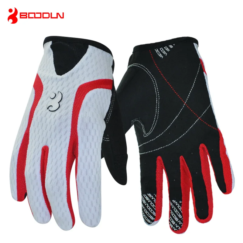 BOODUN Summer Breathable Men's Cycling Gloves Long Finger road mountain
