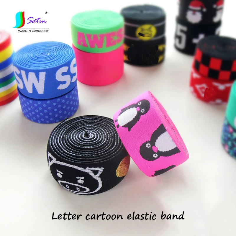 

Cute Cartoon Letter Animal Style Baby Children Clothes Sewing Material,Underwear Edge Decoration Accessory Elastic Band A0204F