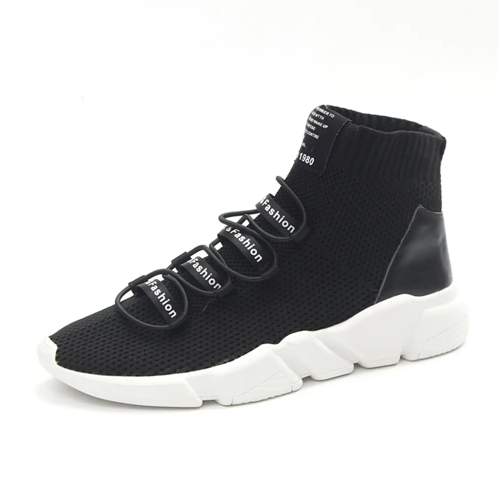 

Autumn Walking Shoes Unsex Old School Sock-shaped Sport Shoes Lightweight Sneakers Breathable Slip-On Air Mesh Upper