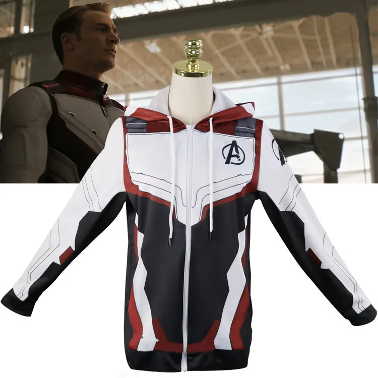 Avengers Endgame Quantum Realm 3D Printed Hoodies Sweatshirt Pullover Hooded Jacket Coats Battle Suit Tops Pants Cosplay Costume