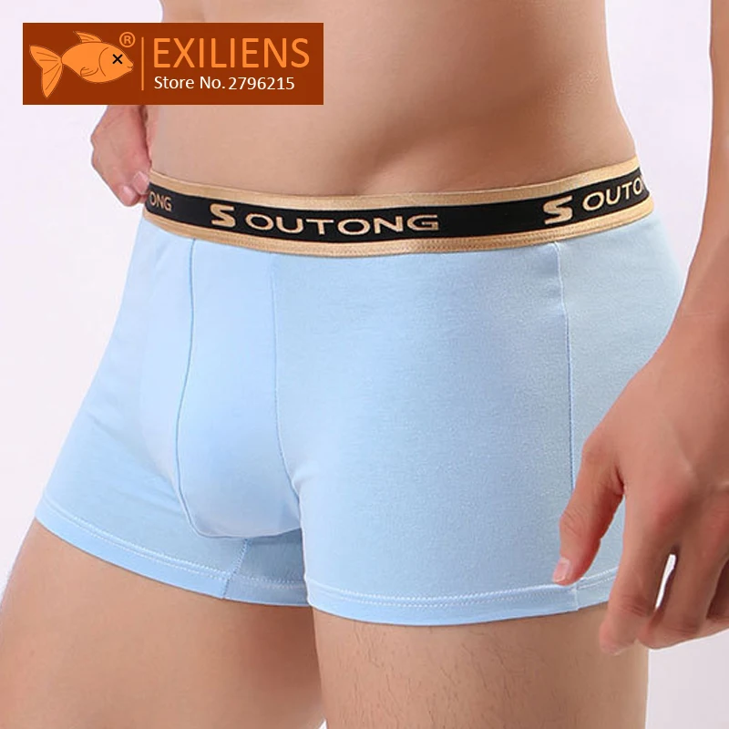 

EXILIENS New Male Mens Underwear Boxer Men Cotton Boxers Hombre Cuecas Masculina Boxershorts Man Vetement Homme Size M-2XL 0104