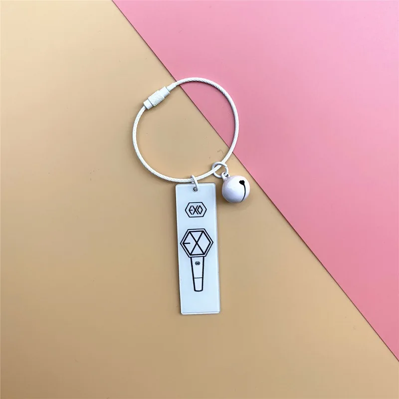 

Kpop EXO Keychains Acrylic Birthday Name Key Chain EXO Key Ring Pendant EXO Fans Gift Drop Shipping
