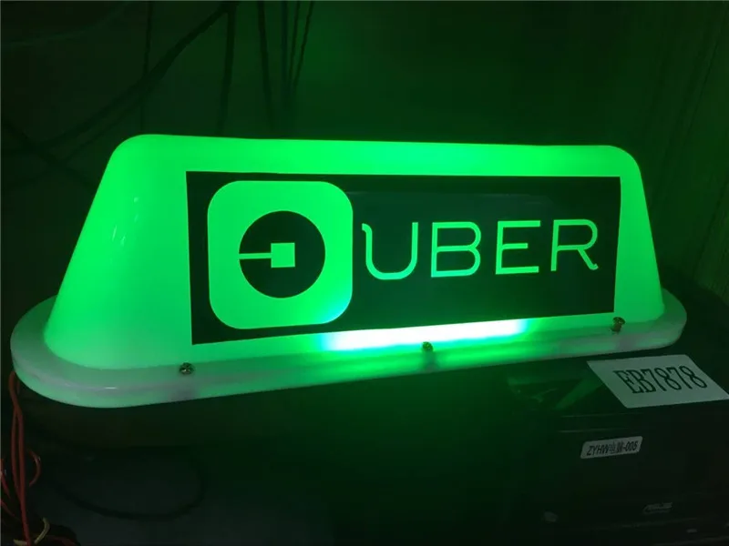 

12V Waterproof LED Accessories Car Cab UBER Sign Roof Top uber LED Sign Light Lamp Magnetic Base Cigarette Lighter Charging