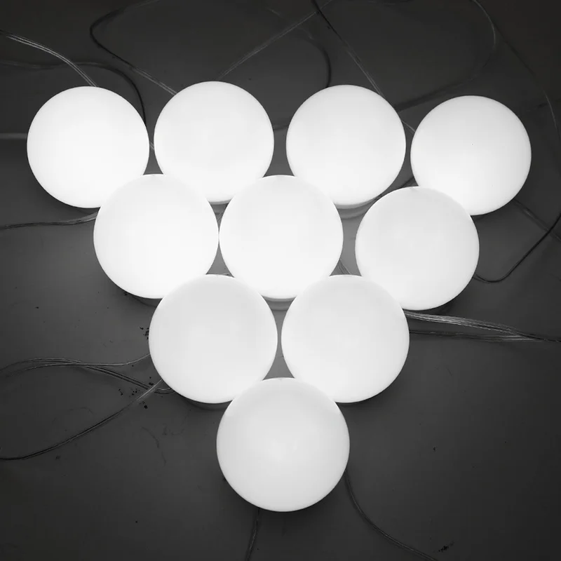  USB LED Vanity light Bulbs Dimmable Comestic Touch Switch LED Makeup Mirror light String For Dressi