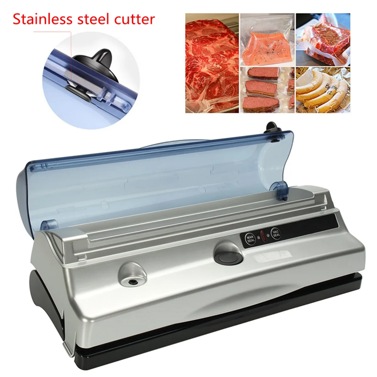 

Automatic Food Vacuum Sealer Machine For Food Saver With 10PCS Bags Home Electric Vacuum Sealer Packaging Machine 220V 110V
