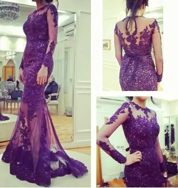 vestido de renda roxo