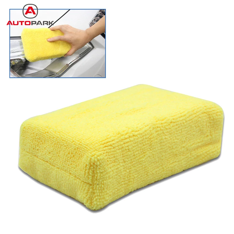 Профессиональное микроволокно губка для чистки ткани многофункциональная для мытья чистящей ткани желтая