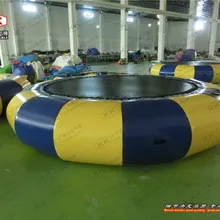 Горячий летний маленький размер надувной батут для водных видов спорта