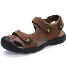 28-67 летние мужские сандалии натуральные кожаные сандалии Для мужчин большой Размеры нас 11 11 US 12