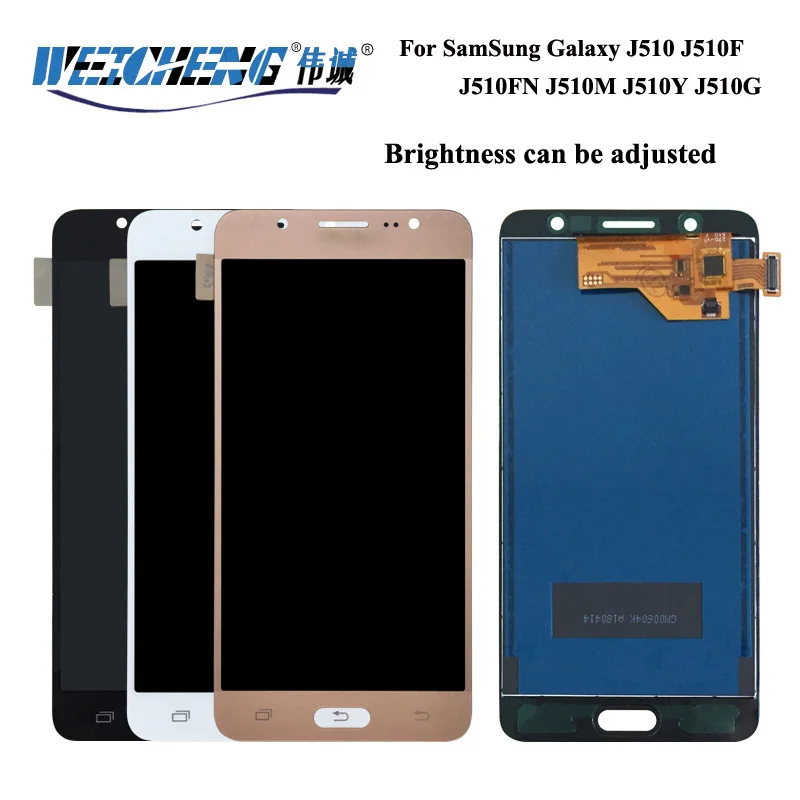 

Brightness can be adjusted For Samsung Galaxy J5 2016 LCD J510 LCD Display+Touch Screen Assembly 510F J510FN J510M+free tools