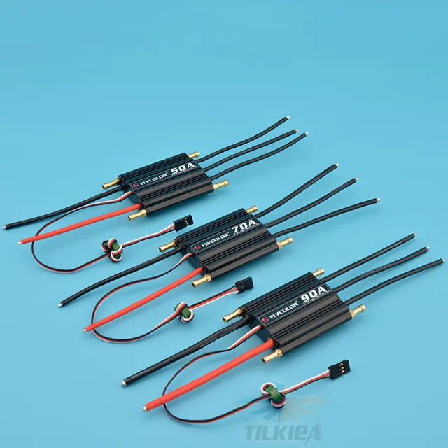 Rc Boat Flycolor ESC 50A 70A 90A 120A 150A Brushless ESC Speed Controller Support 2-6S Lipo BEC 5.5V/5A for RC Boat 2