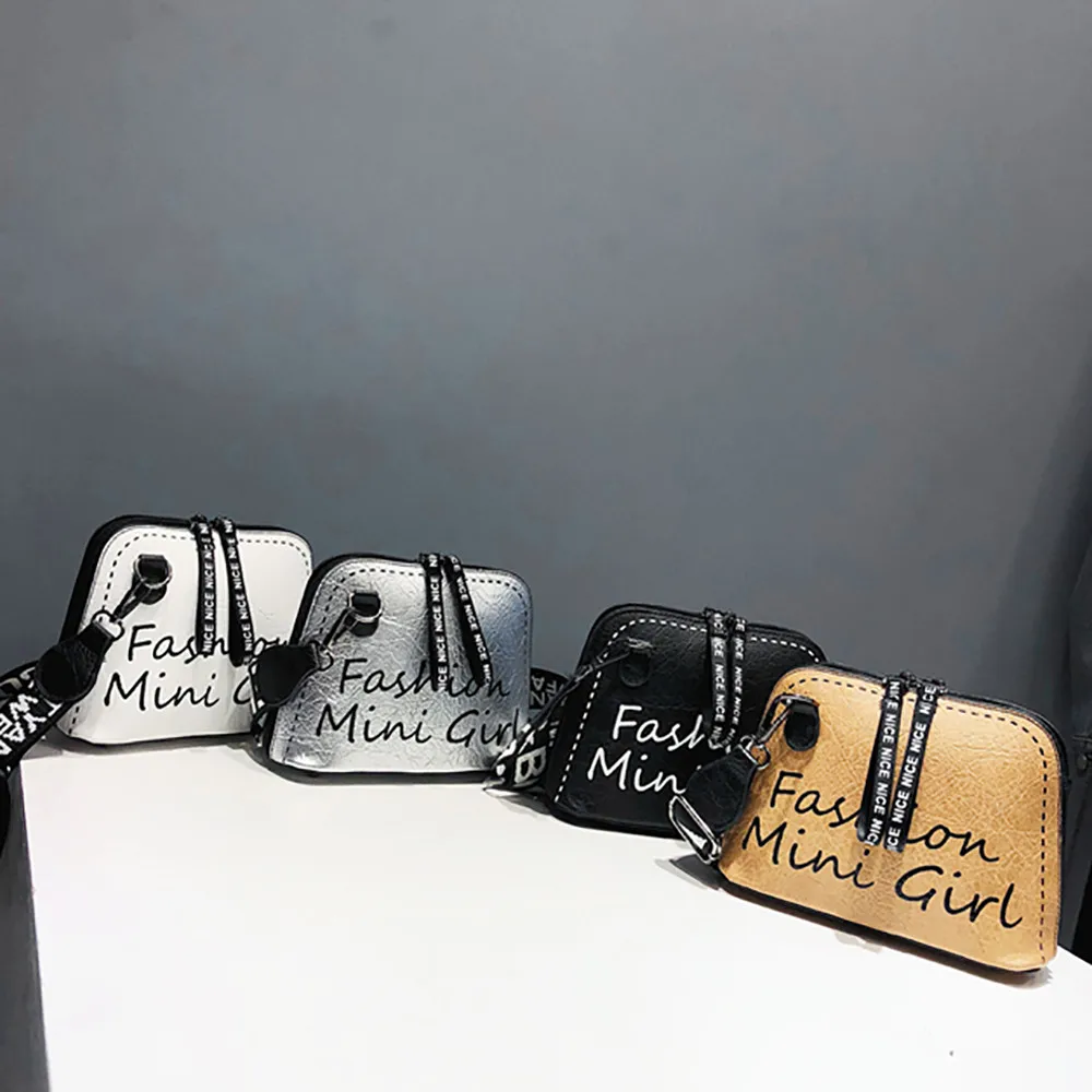 

JIULINWomen Japan and Korean Style Solid Zipper Crossbody Bag Tide Shell Bag Wide Shoulder Strap Wild Shoulder Bag