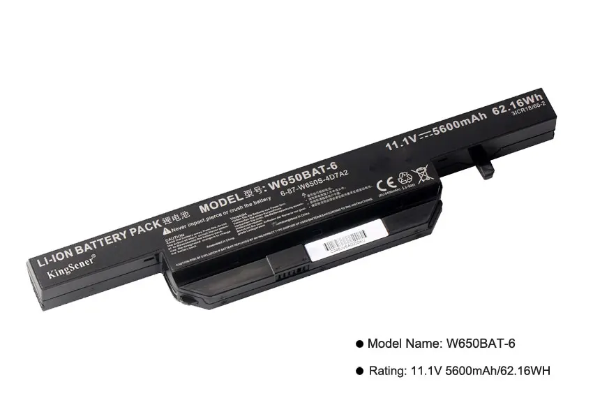 Günstige KingSener Neue W650BAT 6 Laptop Batterie für Hasee K610C K650D K750D K570N K710C K590C K750D G150SG G150S G150TC G150MG W650S