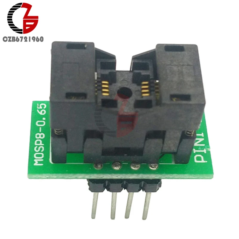 MSOP8 К DIP8 MCU тестовый IC Разъем программатор адаптер гнездо|msop8|msop8 adapter |