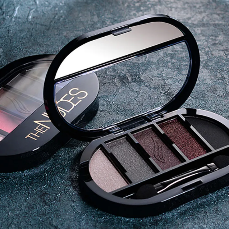 

Shimmer Matte 5 Colors Eyeshadow Palette Makeup Glitter Palette Nudes Pallete Maquiagem Eyeshadow Long Lasting Eye Shadow