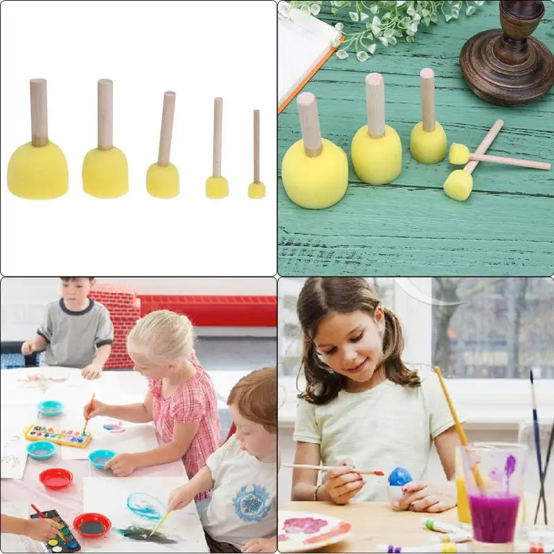 Aliexpress com Buy 5pcs set Sponge Paint  Brush Toys  