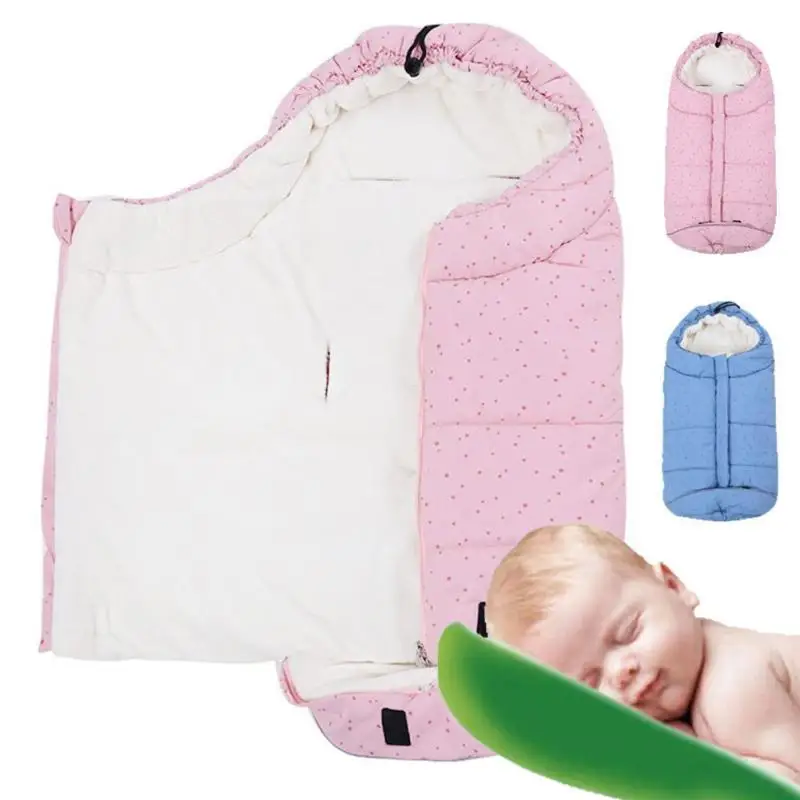 Конверты для новорожденных зимние для маленьких детей спальный мешок мягкий теплый wrap мешки сна Детские коляски негабаритных спальные