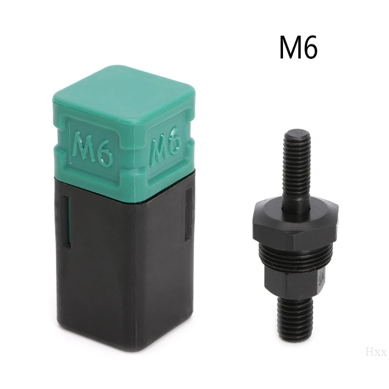 Клепальщик пистолет часть Резьбовая оправка Замена для ручной гайки заклепки Метрическая M3-M12 Hxx - Цвет: M6