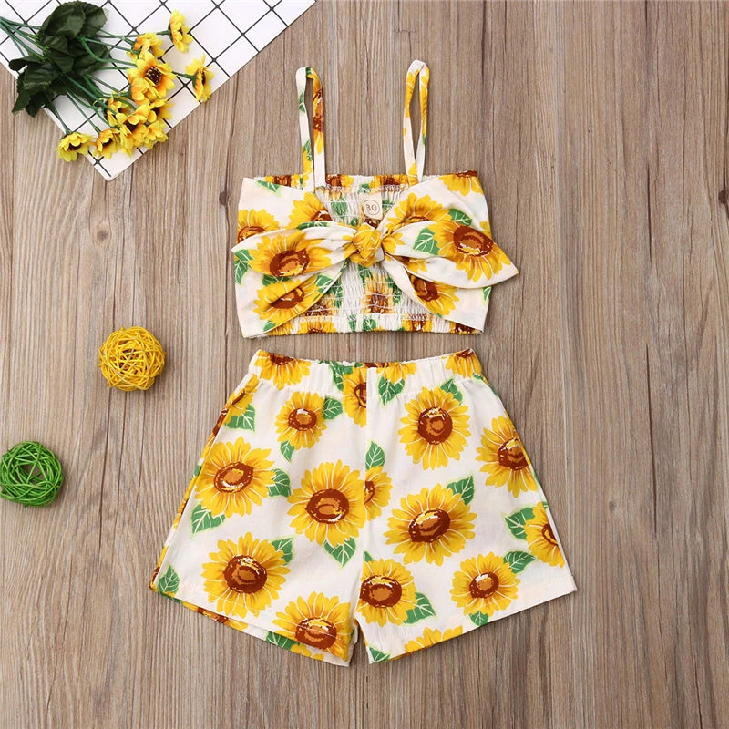 kids sunflower outfit