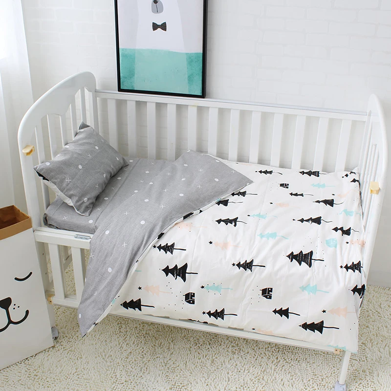 3Pcs Baby Bedding Set Pure Cotton Baby Crib Sets Cute Bear Pattern Baby Linen Include Duvet Cover Pillowcase Flat Sheet 3Pcs Baby Bedding Set Pure Cotton Baby Crib Sets Cute Bear Pattern Baby Linen Include Duvet Cover Pillowcase Flat Sheet