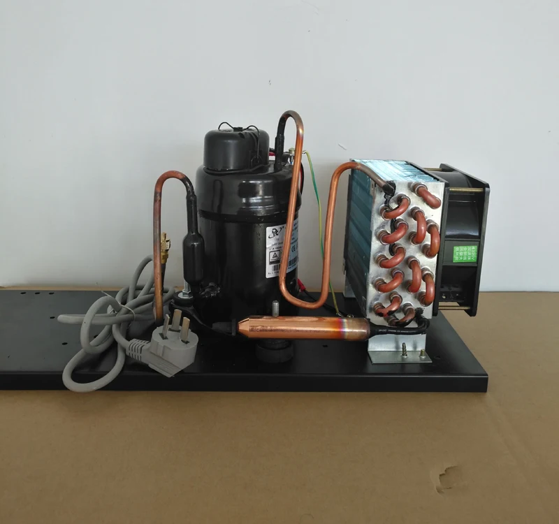 

Purswave 1/5HP 2/9HP Air-Cooled Compressor Condensing Unit for Mini Air Conditioner and Dehumidifier ice machine vending machine