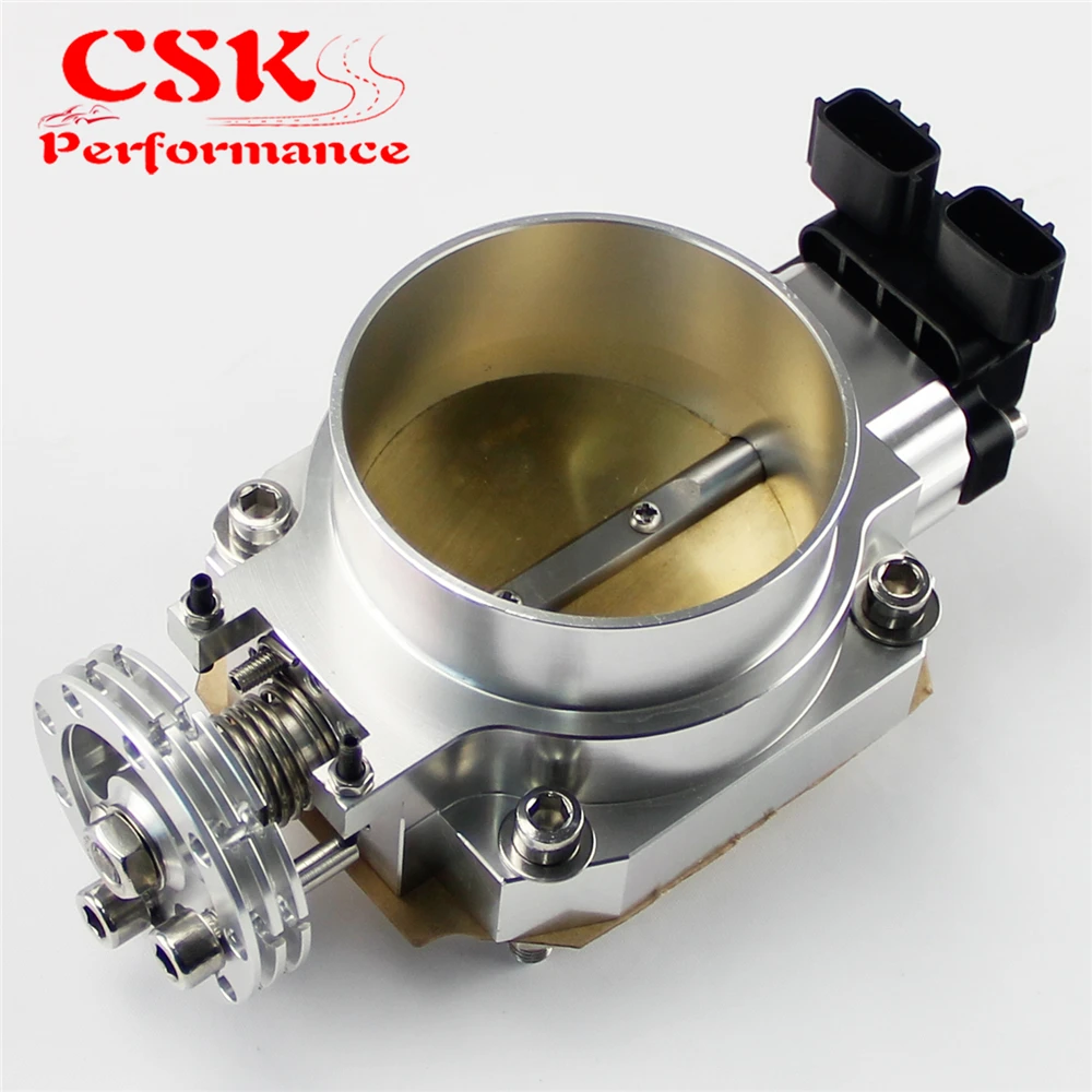 

90mm-80mm Q45 Throttle Body + TPS Fits For Nissan Skyline R33 S2 Series 2 RB25DET Black/Blue/Silver