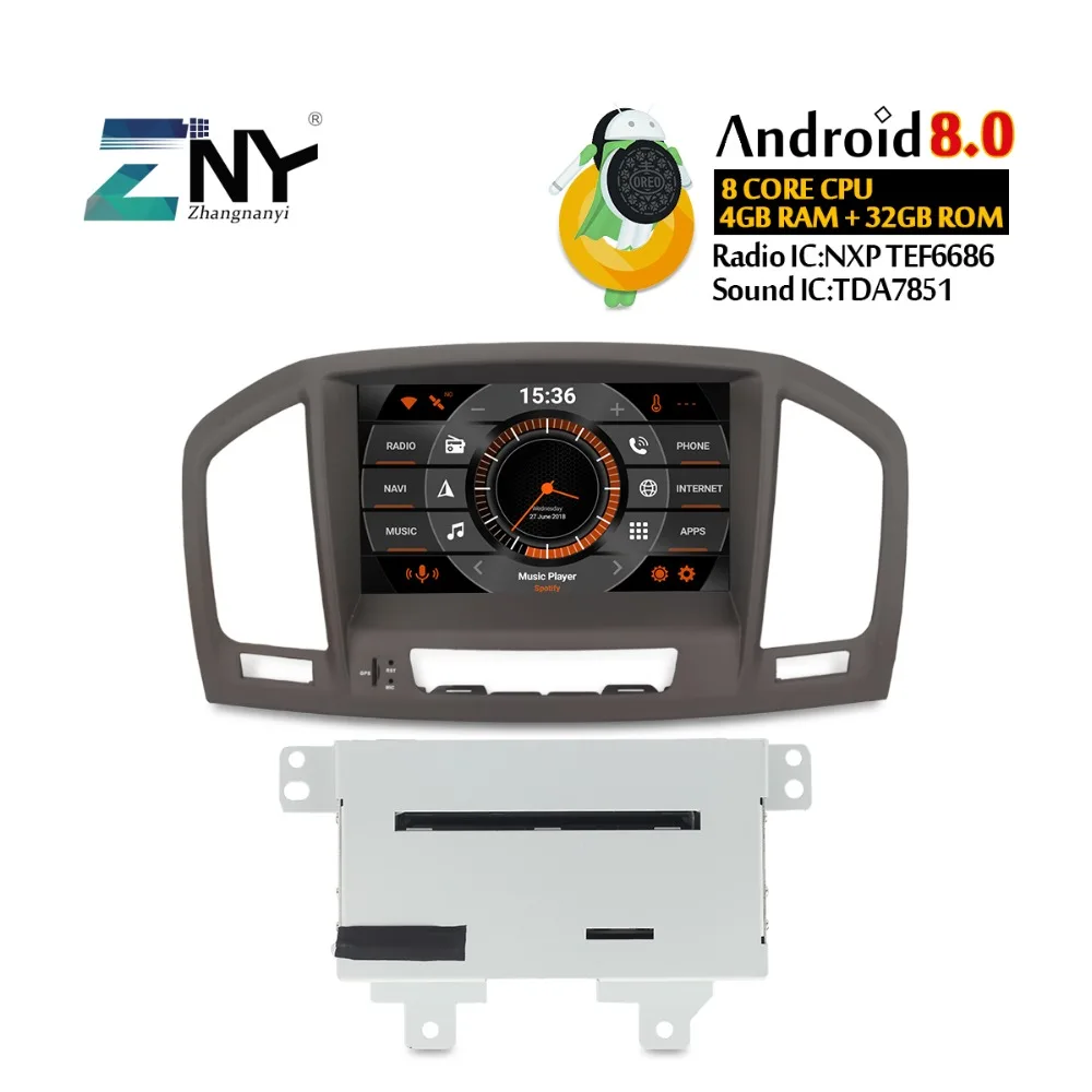 8" Auto Radio Android 8.0 For Opel Vauxhall Insignia CD300 CD400 2009 2010 2011 2012