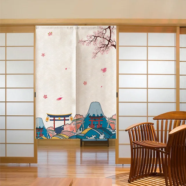 サエラ ヒスクローネ ノレン hischrone noren curtain