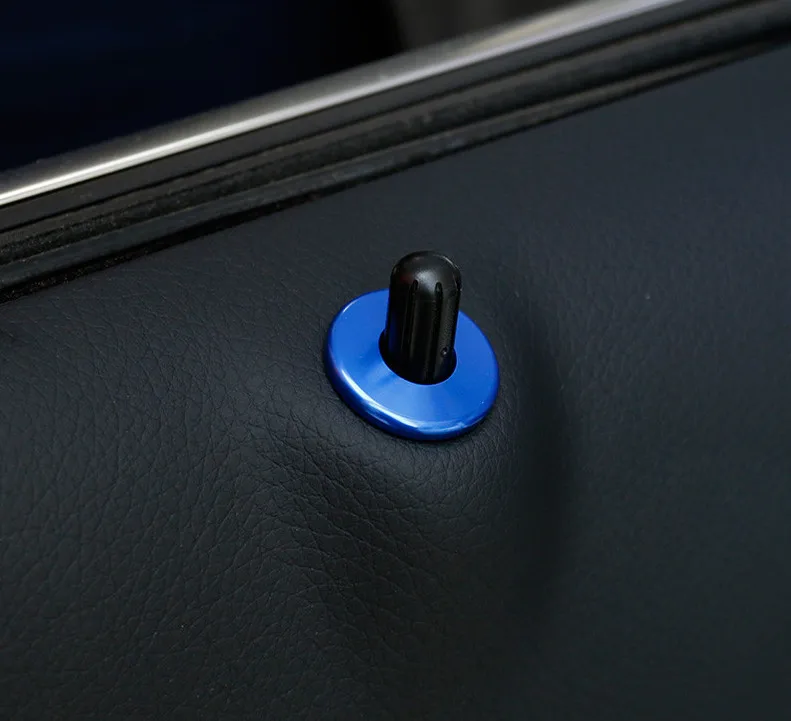  Car Door Lifting Bolt Circle Trim Decals Aluminium Alloy 4pcs For Mercedes Benz E Class W213 C Clas