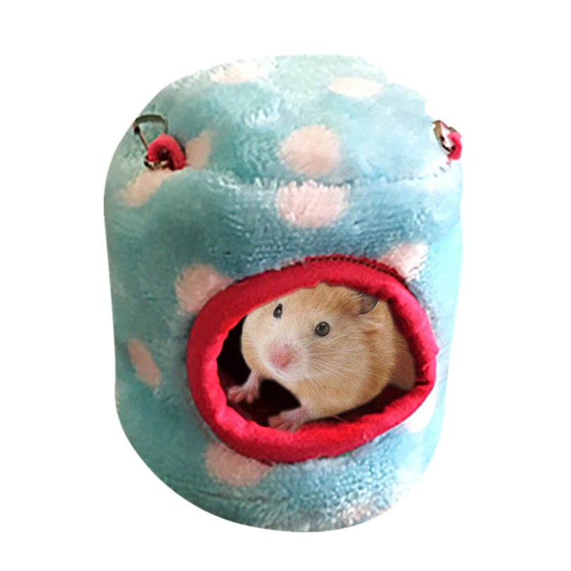 

Winter Flannel Hanging Nest Bed For Hamster Ferret Guinea Small Animals Nest Cave Soft Sleep Mat Small Pet Supplies 40DC28