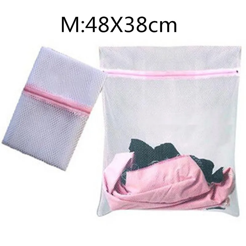 Портативная уплотнительная грубая сетчатая корзина для нижнего белья 3 размера нижнее белье помощь для стирки носков сумка для стирки белья стирка сетчатый мешок для стирки белый# LC