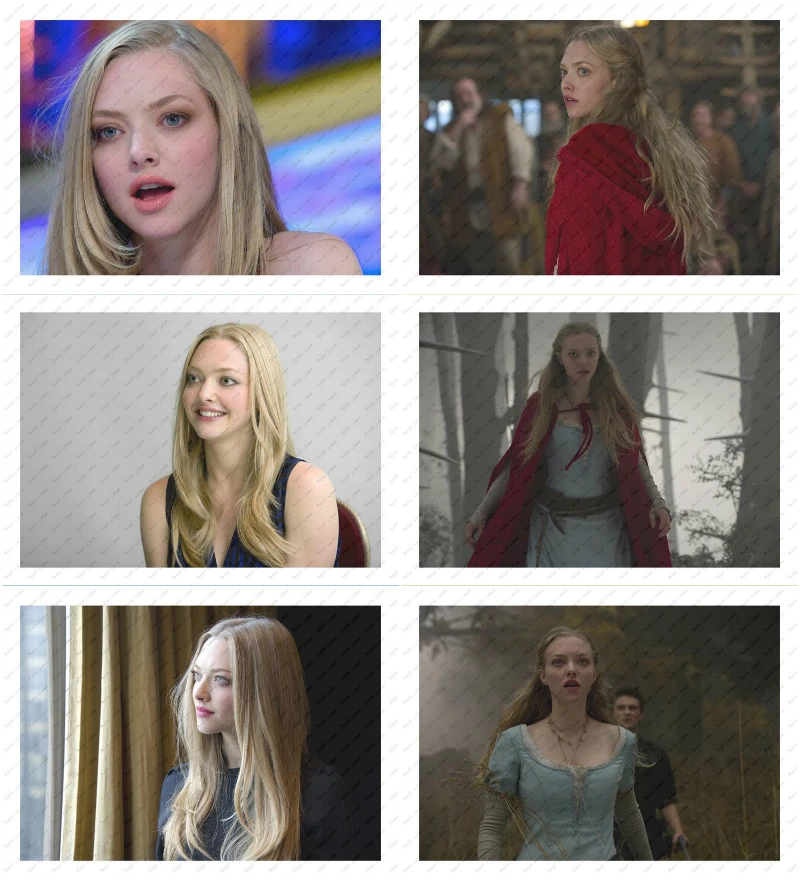 

Amanda Seyfried Idol Poster White Kraft Paper wall sticker Decorative paintings beautiful Girl Poster