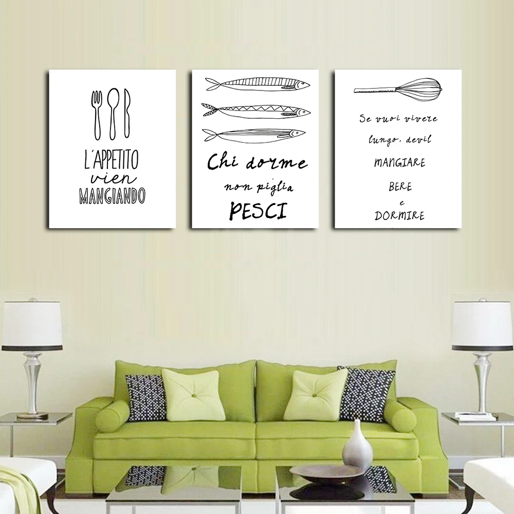 

Unique Kitchen Dining Room Decoration Pictures Modern Canvas Artwork Decorative Paintings For Home Decor Living Room No Frame