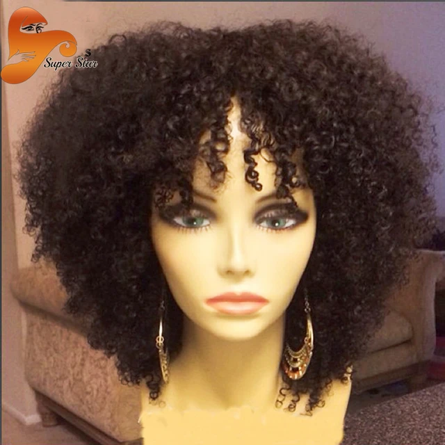 Best Brazilian Kinky Curly Full Lace Wig Glueless Full Lace Wigs&Lace