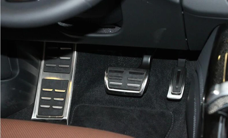 TTCR-II высокое качество Нержавеющая сталь Автоматический аксессуары подножка крышка педали Обложка для Audi A4 B9 на LHD