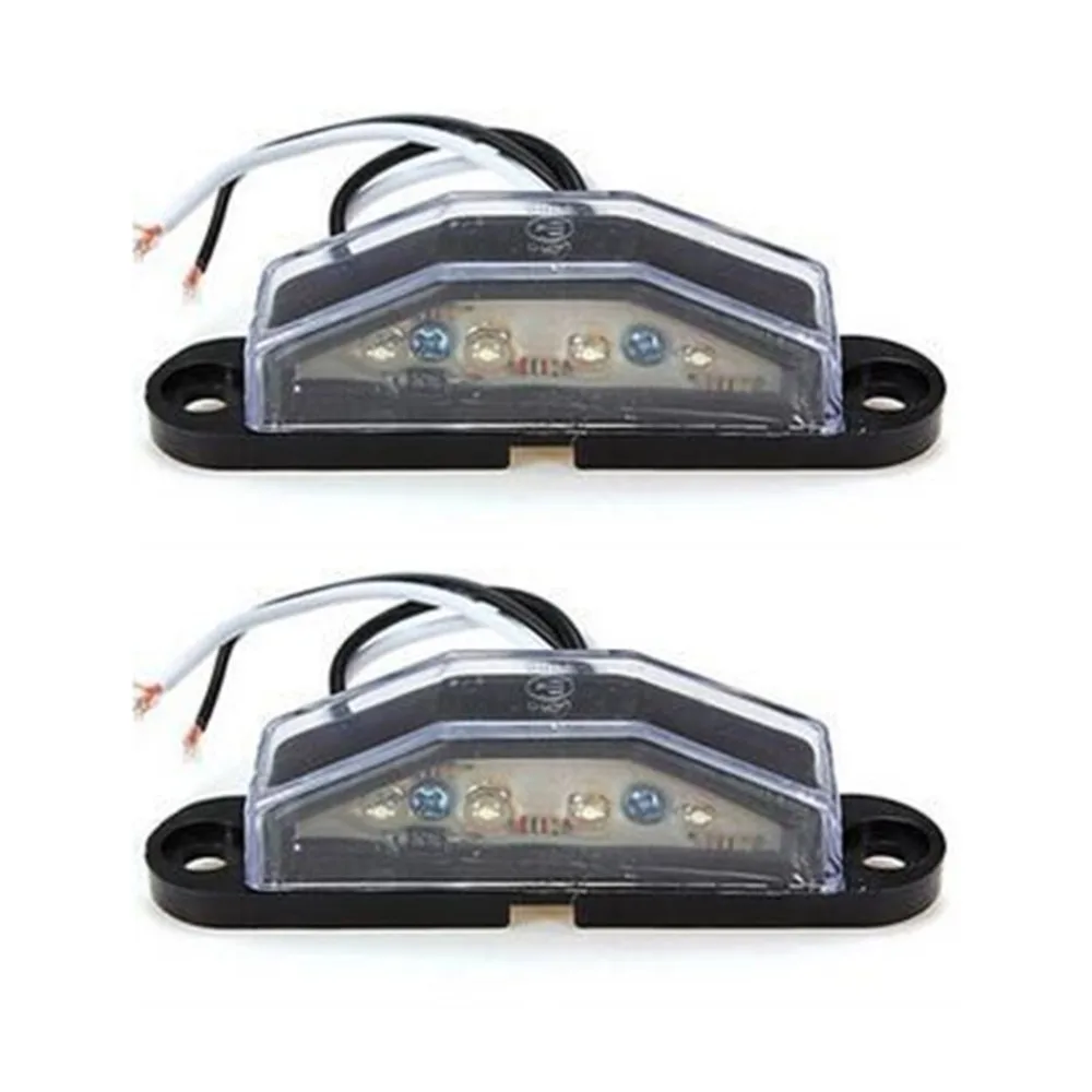 2 шт./компл. светодио дный номер поворотника UTE трейлер пластинка свет с 4 шт. высокое Яркость светодио дный s для 10-30 вольт автомобиль