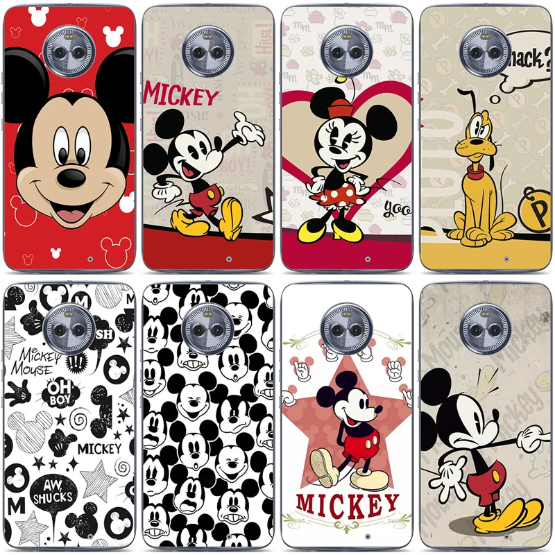 

Minnie Mickey Print Fundas Cases for Motorola Moto E5 Play C Z2 Z3 G4 G6 Go E4 G5S X Play Plus G3 M Case Cover