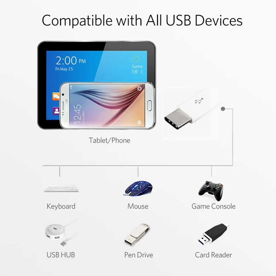 Универсальный Micro USB к usb type C адаптер V8 Разъем конвертер для samsung huawei ZTE Xiaomi lenovo Lg Android type-c type c