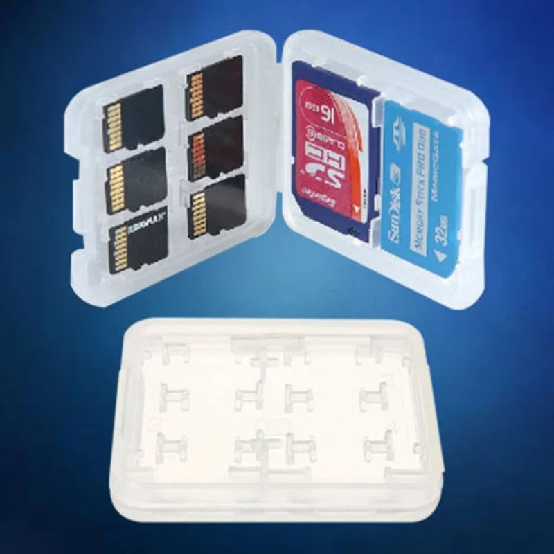 

1 pc Memory Card Storage Case Plastic Micro SD TF SDHC MSPD Organizer Box Memory Card Protecter Storage Box Holder
