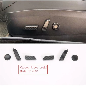 

Yimaautotrims Seat Adjustment Button Switch Cover Trim ABS Interior Mouldings Fit For Tesla Model 3 2018 2019 2020 Carbon Fiber
