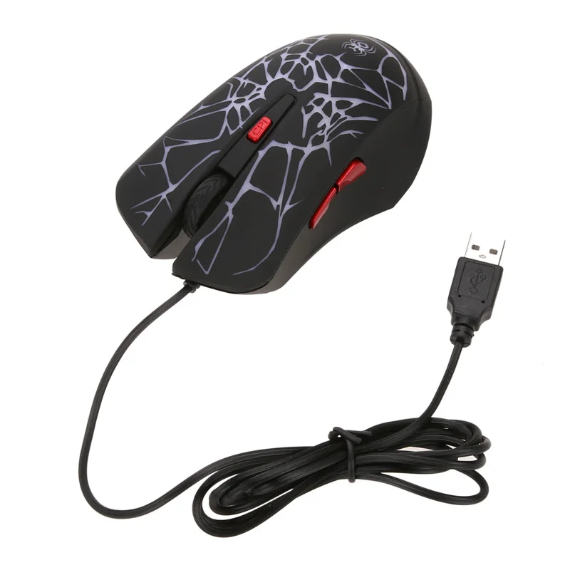 

USB Wired Mouse 2400DPI 6 Buttons Optical Gaming Mouse 7 Colors LED Luminous for PC Laptop Computer Mice New Promotion